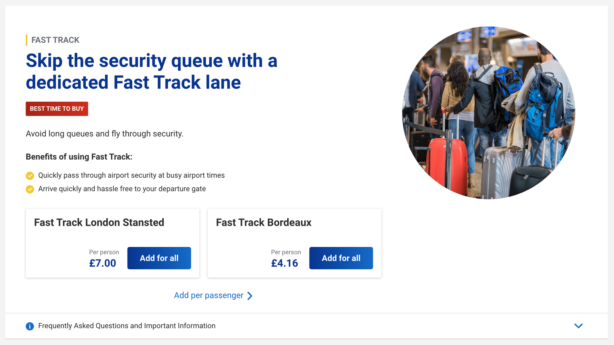 Ryanair Fast Track Dark Pattern